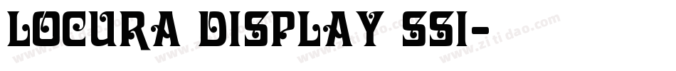 Locura Display SSi字体转换